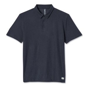 Vuori Strato Tech Polo, Mens Medium, Charcoal Heather.